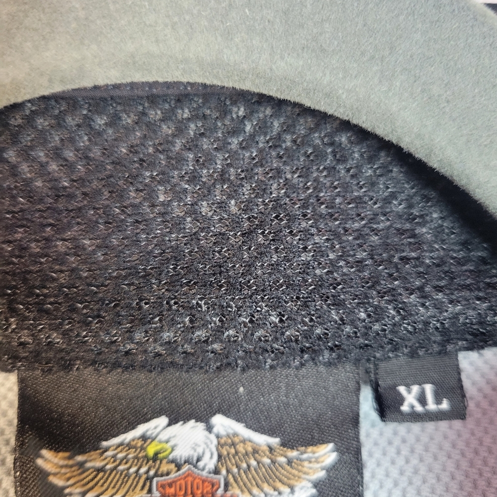 Harley Davidson Womas Biker Jacket Reflective Stripes - Picture 5 of 8